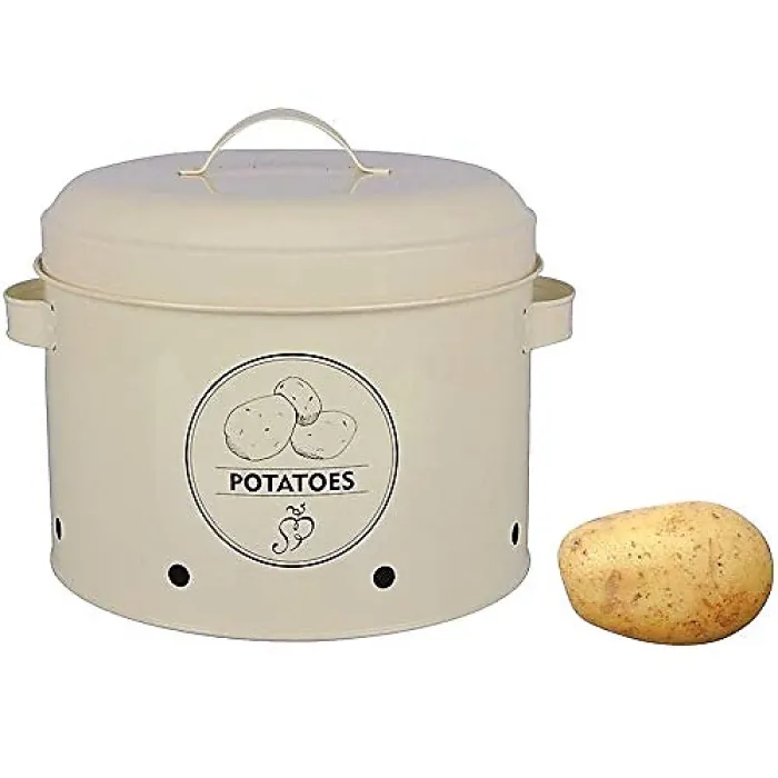 Tin Container for Potato Storage
