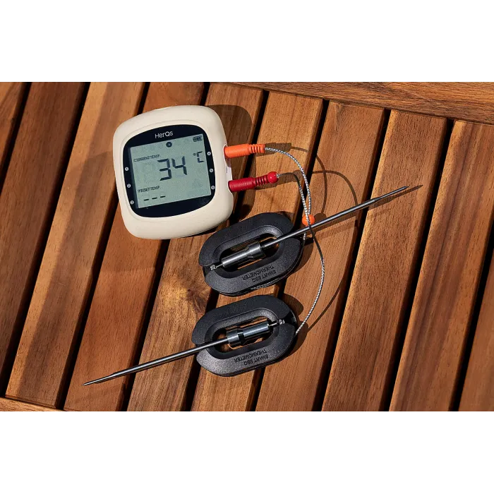 HerQs EasyBBQ pro Kitchen thermometer barbecue digital core temperature meat thermometer Bluetooth app wireless thermometer