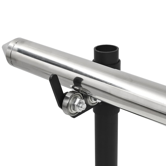 Automatic BBQ Grill with Motor Stainless Steel 207x45x81 cm