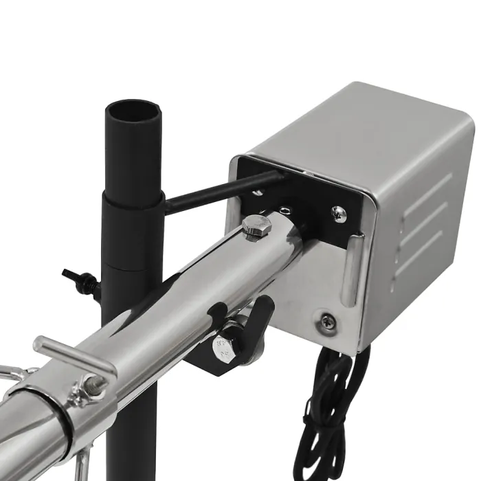 Automatic BBQ Grill with Motor Stainless Steel 207x45x81 cm