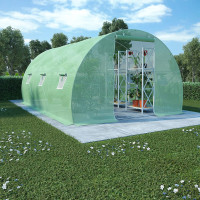 Greenhouse 13.5m² 450x300x200 cm Plant House for Fruits Vegetables Plants