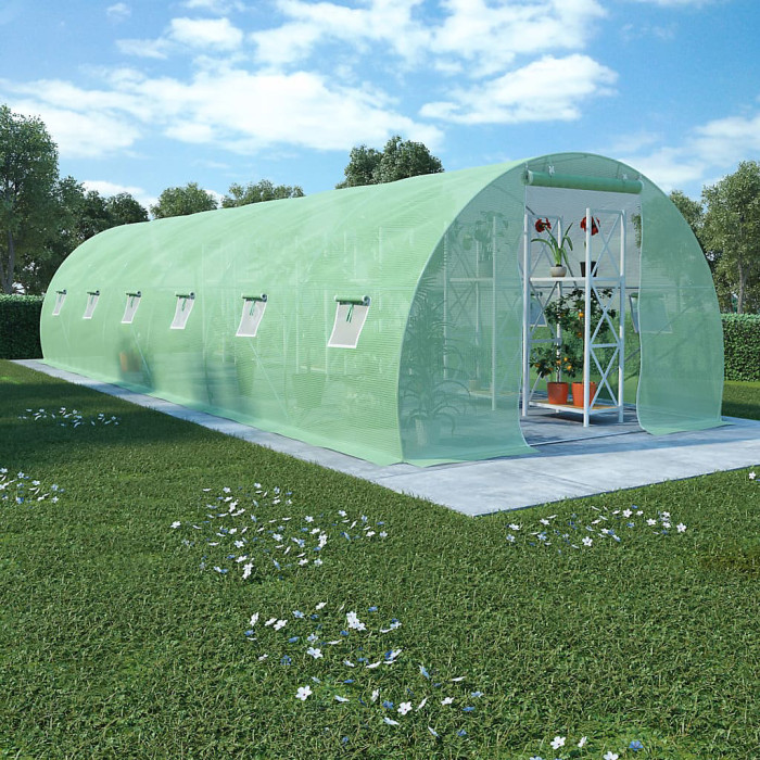 Greenhouse 27m² 900x300x200 cm Plant House for Fruits, Vegetables & Plants