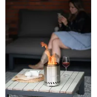 RedFire Volcano Pellet Tabletop Fire Pit Medium Size - Stainless Steel - 18cm Diameter