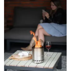 RedFire Volcano Pellet Tabletop Fire Pit Medium Size - Stainless Steel - 18cm Diameter