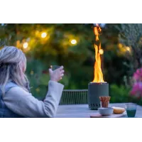 RedFire Volcano Pellet Tabletop Fire Pit Small Size - Olive Green - 14cm Diameter