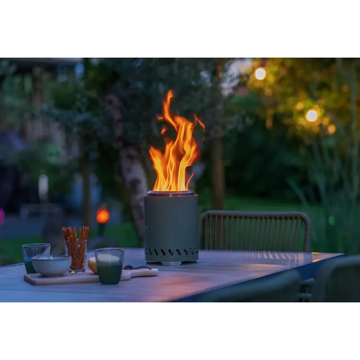 RedFire Volcano Pellet Tabletop Fire Pit Small Size - Olive Green - 14cm Diameter