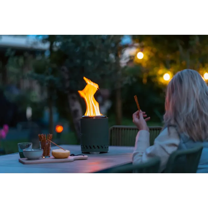 RedFire Volcano Pellet Tabletop Fire Pit Small Size - Olive Green - 14cm Diameter