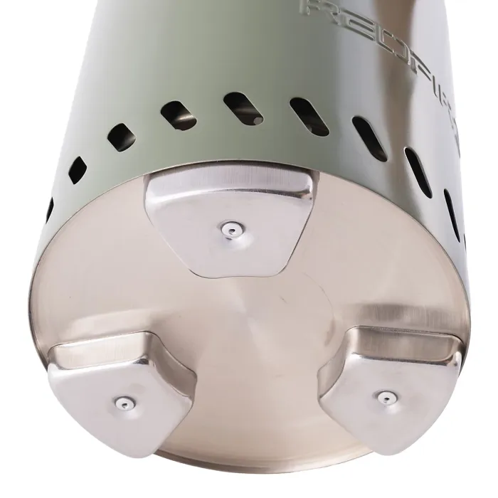 RedFire Volcano Pellet Tabletop Fire Pit Medium Size - Olive Green - 18cm Diameter