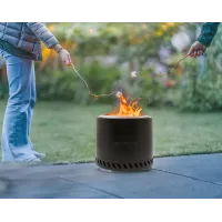 RedFire Volcano Pellet Fire Pit Large Size - Matt Black - 38cm Diameter