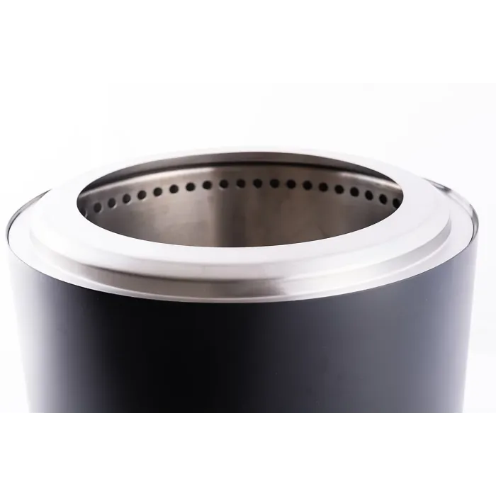 RedFire Volcano Pellet Fire Pit Large Size - Matt Black - 38cm Diameter