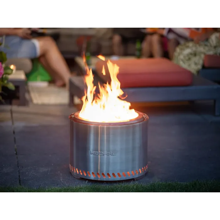 RedFire Volcano Pellet Fire Pit Extra Large Size - Stainless Steel - 49.5cm Diameter