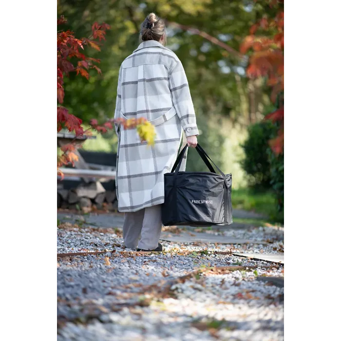 RedFire Volcano Pellet Fire Pit Extra Large Size - Matt Black - 49.5cm Diameter