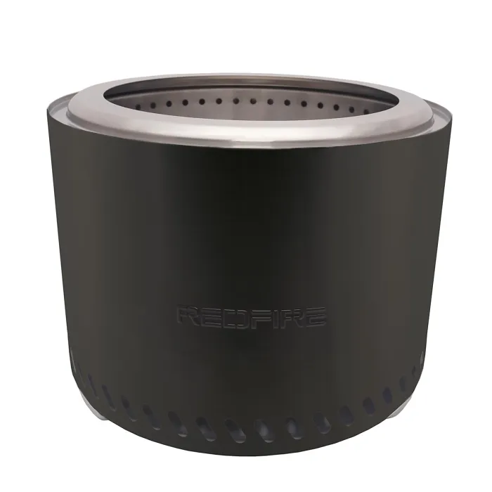 RedFire Volcano Pellet Fire Pit Extra Large Size - Matt Black - 49.5cm Diameter