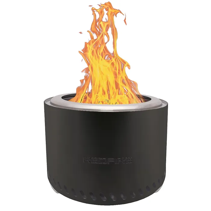RedFire Volcano Pellet Fire Pit Extra Large Size - Matt Black - 49.5cm Diameter