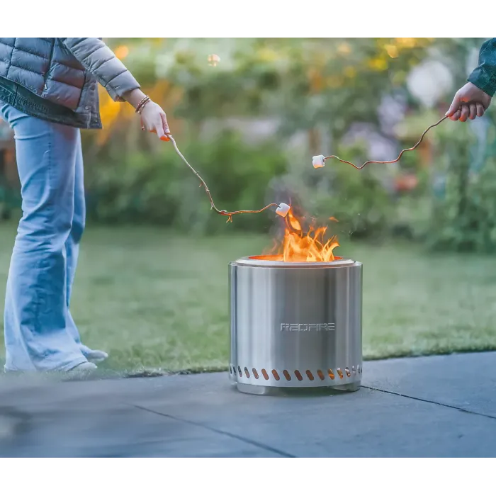 RedFire Volcano Pellet Fire Pit Large Size - Stainless Steel - 38cm Diameter