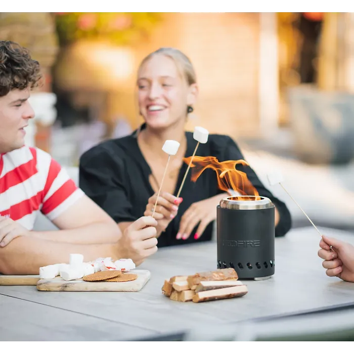 RedFire Volcano Pellet Tabletop Fire Pit Small Size - Matt Black - 14cm Diameter