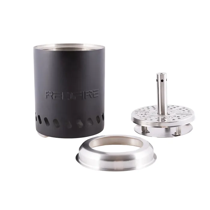 RedFire Volcano Pellet Tabletop Fire Pit Small Size - Matt Black - 14cm Diameter