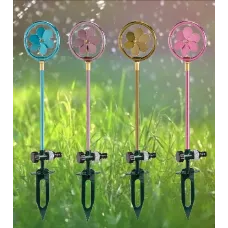 Rotating Garden Flower Sprinkler Water Grass Lawn Sprayer Hose Watering Stake