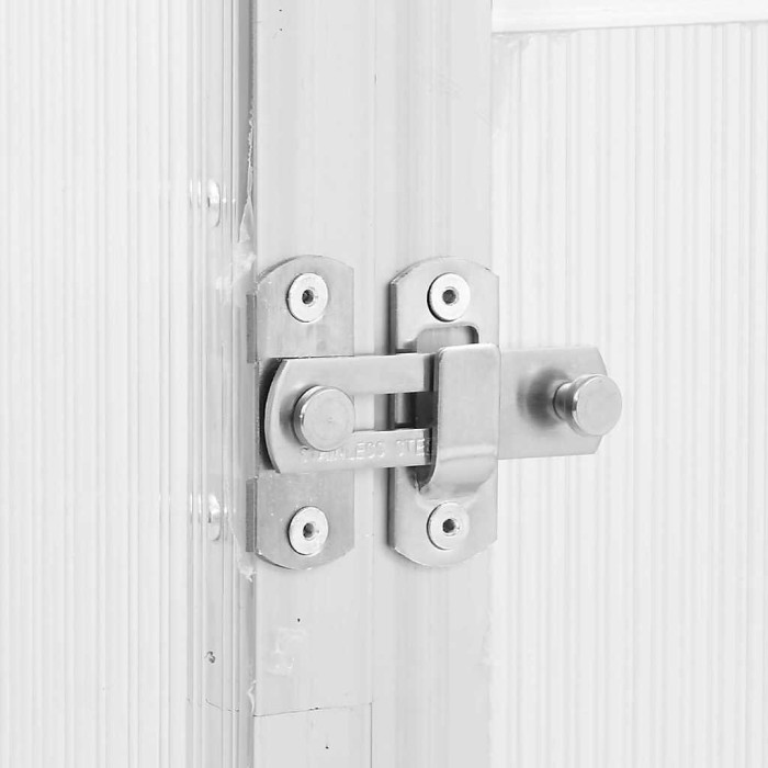 Silver Greenhouse with Base Frame 169x58x202 cm Aluminium