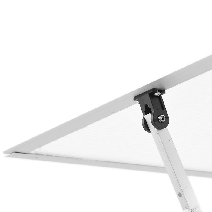 Silver Greenhouse with Base Frame 169x58x202 cm Aluminium