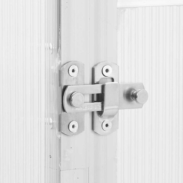 Silver Greenhouse with Base Frame 169x114x195 cm Aluminium