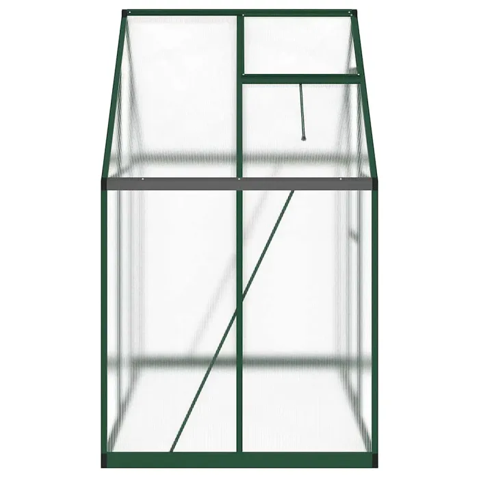 Green Greenhouse with Base Frame 169x114x195 cm Aluminium