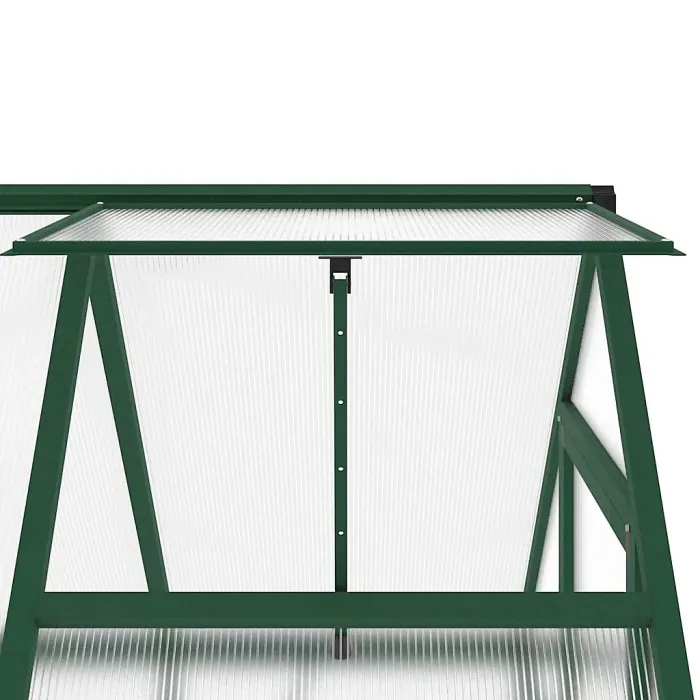 Green Greenhouse with Base Frame 169x114x195 cm Aluminium