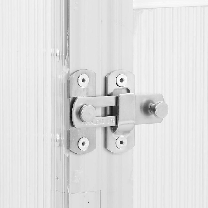 Silver Greenhouse with Base Frame 169x114x202 cm Aluminium