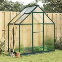 Green Greenhouse with Base Frame 169x114x202 cm Aluminium