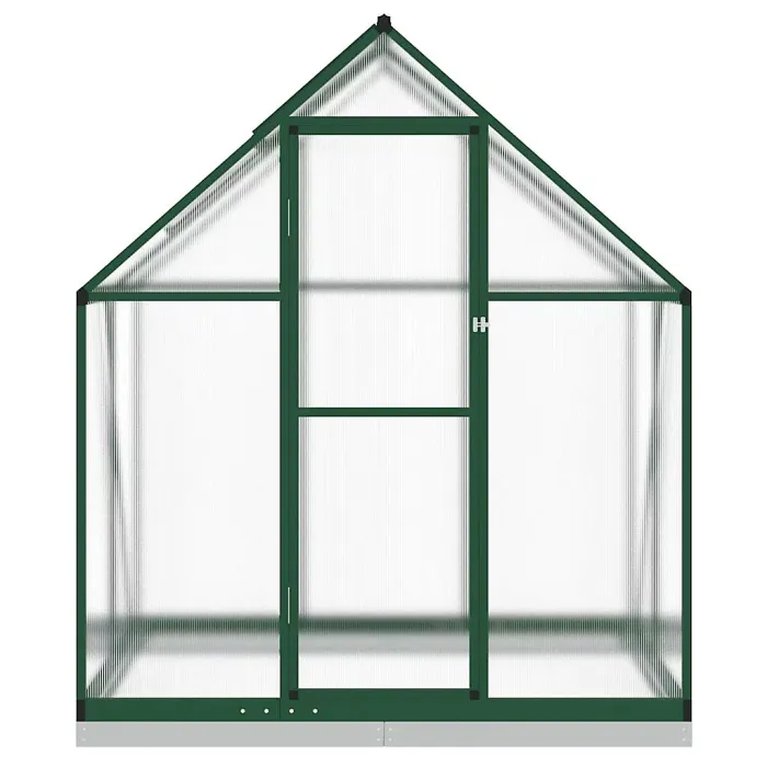 Green Greenhouse with Base Frame 169x114x202 cm Aluminium
