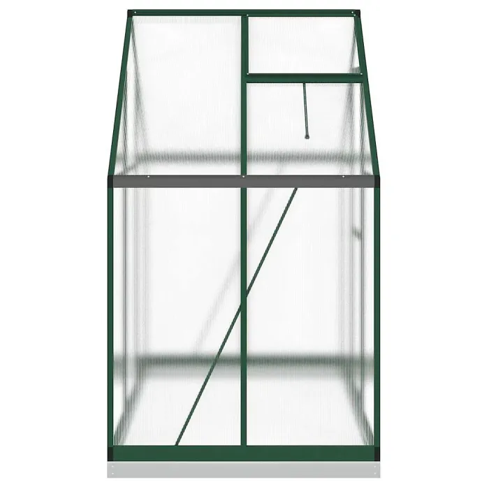 Green Greenhouse with Base Frame 169x114x202 cm Aluminium
