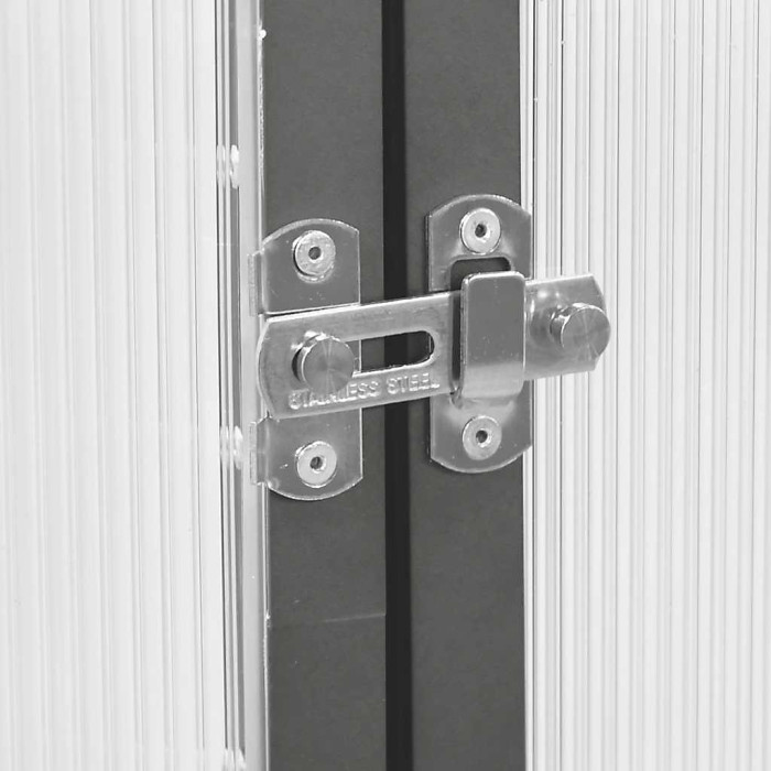 Anthracite Greenhouse with Base Frame 169x114x202 cm Aluminium