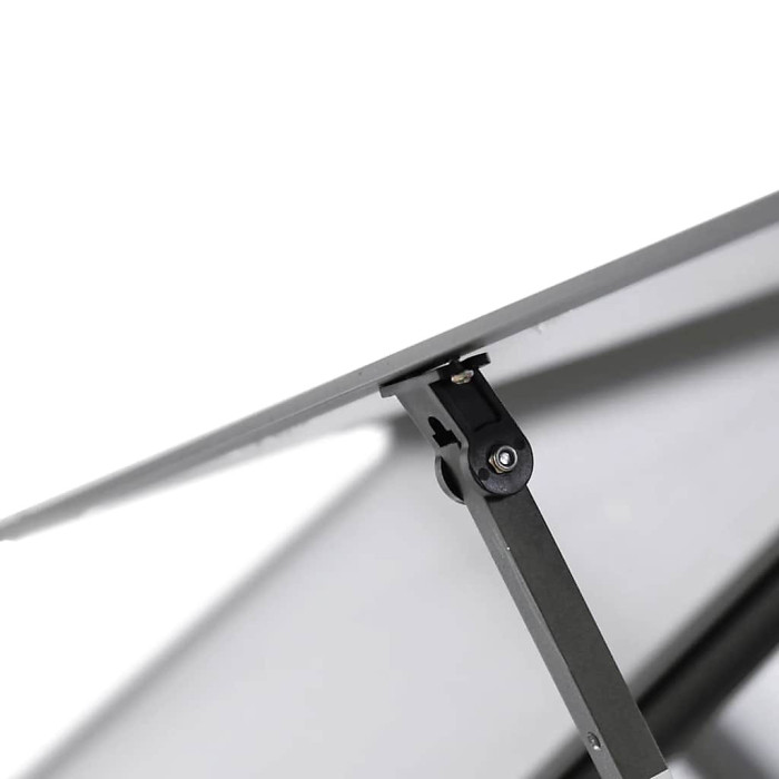 Anthracite Greenhouse with Base Frame 169x114x202 cm Aluminium