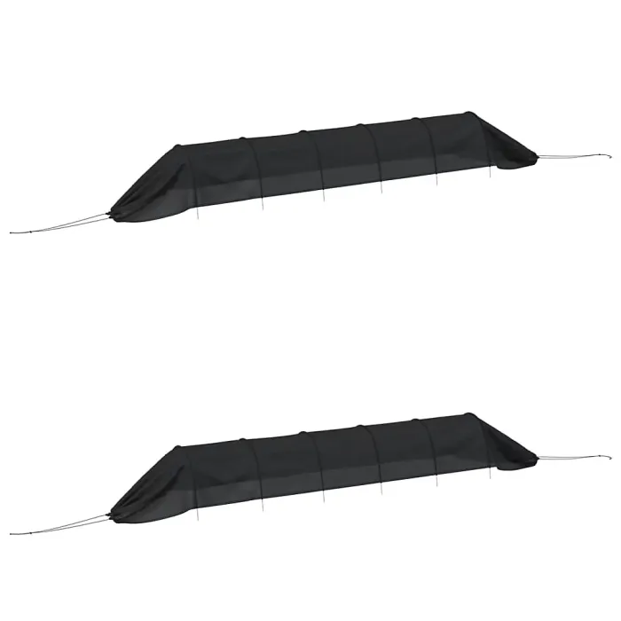 Black Netting Tunnels 2 pcs Steel and Polyethylene Plant Covers