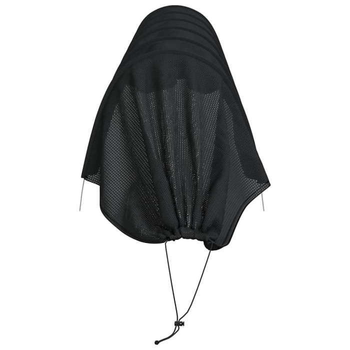 Black Netting Tunnel 300x50x48.5 cm Steel and Polyethylene - Plant Protection