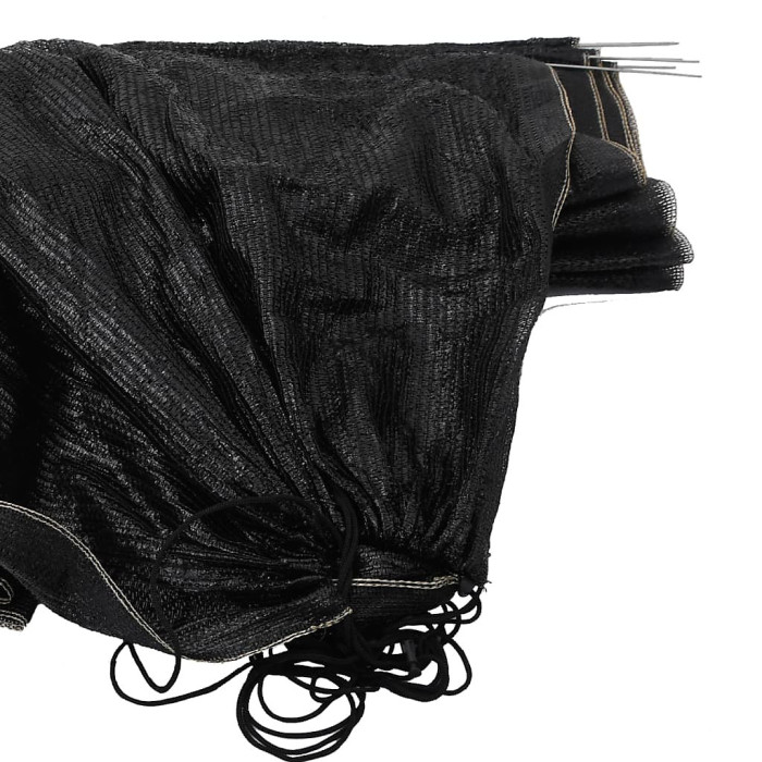 Black Netting Tunnel 300x50x48.5 cm Steel and Polyethylene - Plant Protection