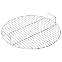 BBQ Grill Grate with Handles Round 44.5 cm 304 Stainless Steel