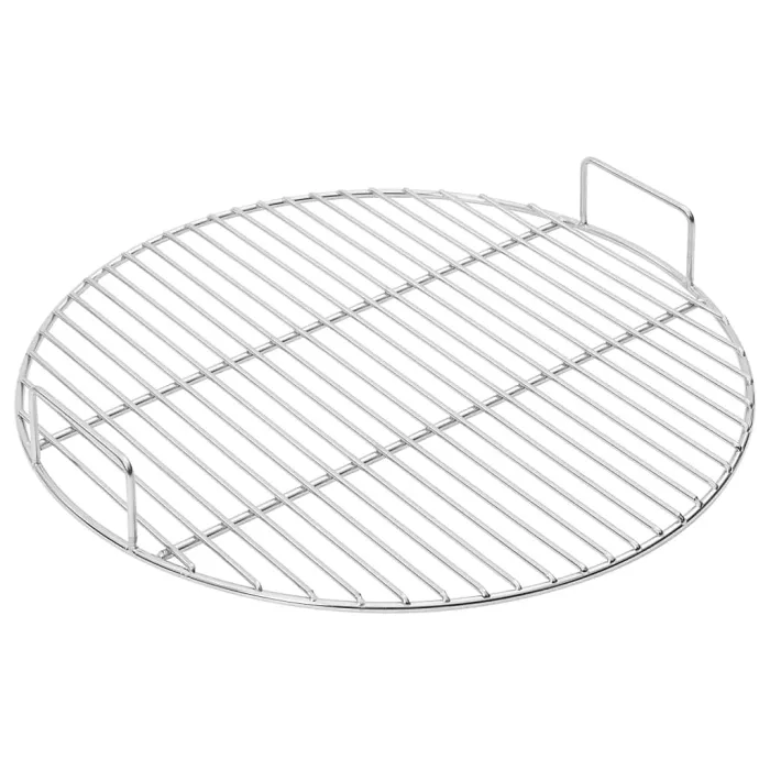 BBQ Grill Grate with Handles Round 44.5 cm 304 Stainless Steel