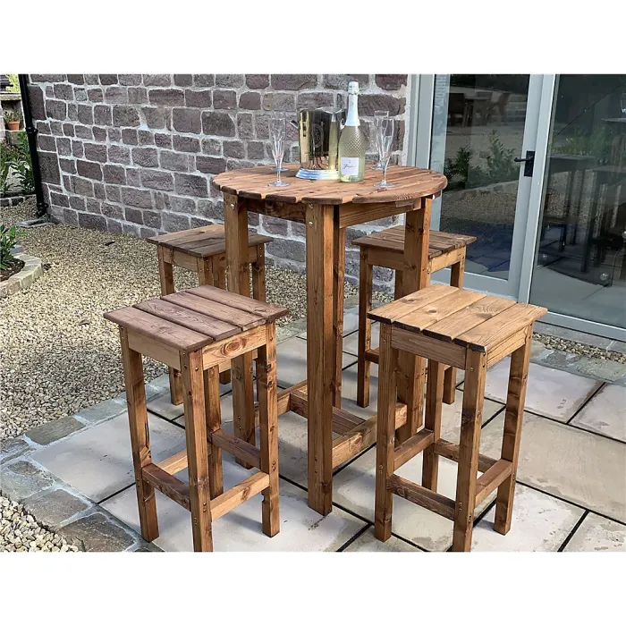 Traditional Alfresco Bar Set Four Seater