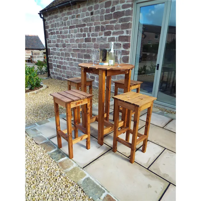 Traditional Alfresco Bar Set Four Seater