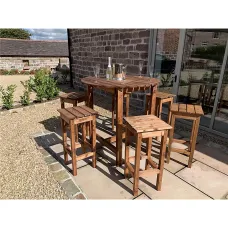 Traditional Alfresco Bar Set Six Seater