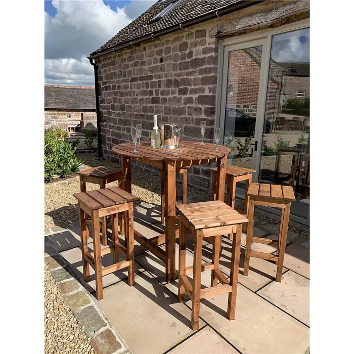 Traditional Alfresco Bar Set Six Seater