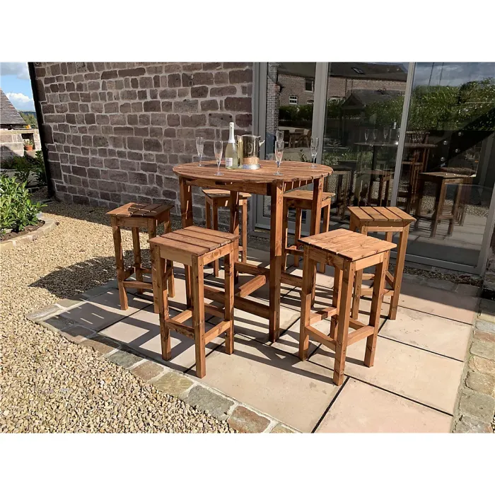 Traditional Alfresco Bar Set Six Seater