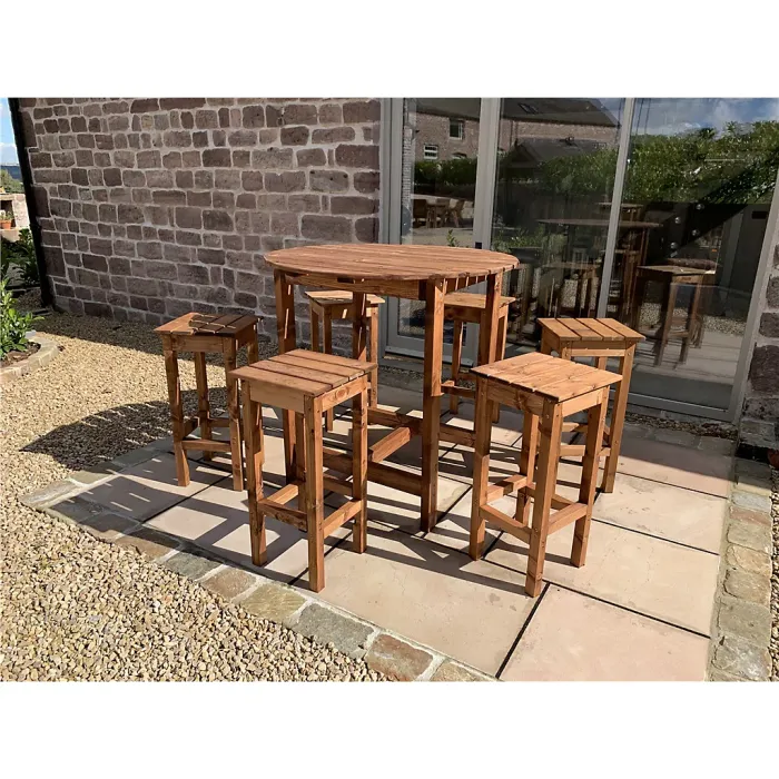 Traditional Alfresco Bar Set Six Seater