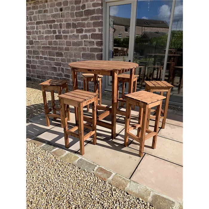Traditional Alfresco Bar Set Six Seater
