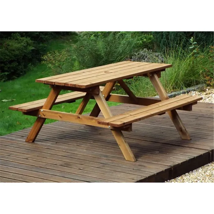 Traditional Six Seater Picnic Table