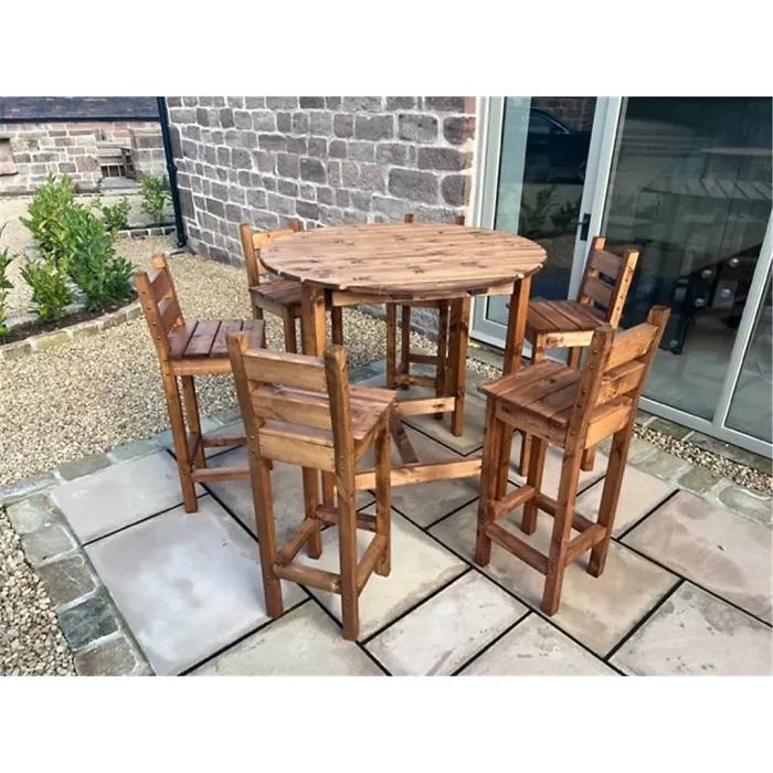 Traditional Deluxe Alfresco Bar Set Six Seater