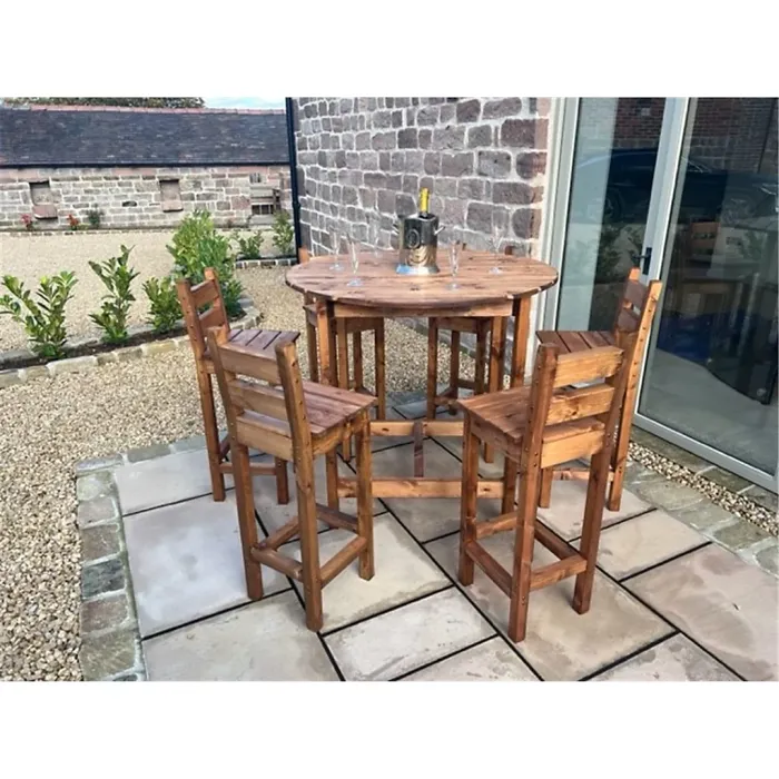 Traditional Deluxe Alfresco Bar Set Six Seater