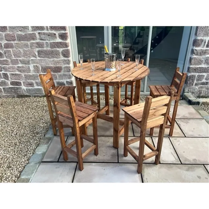 Traditional Deluxe Alfresco Bar Set Six Seater