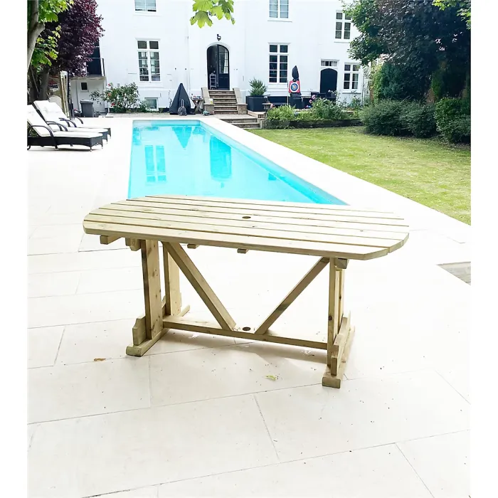 Deluxe Heavy Duty Oval Table - 6 Seater